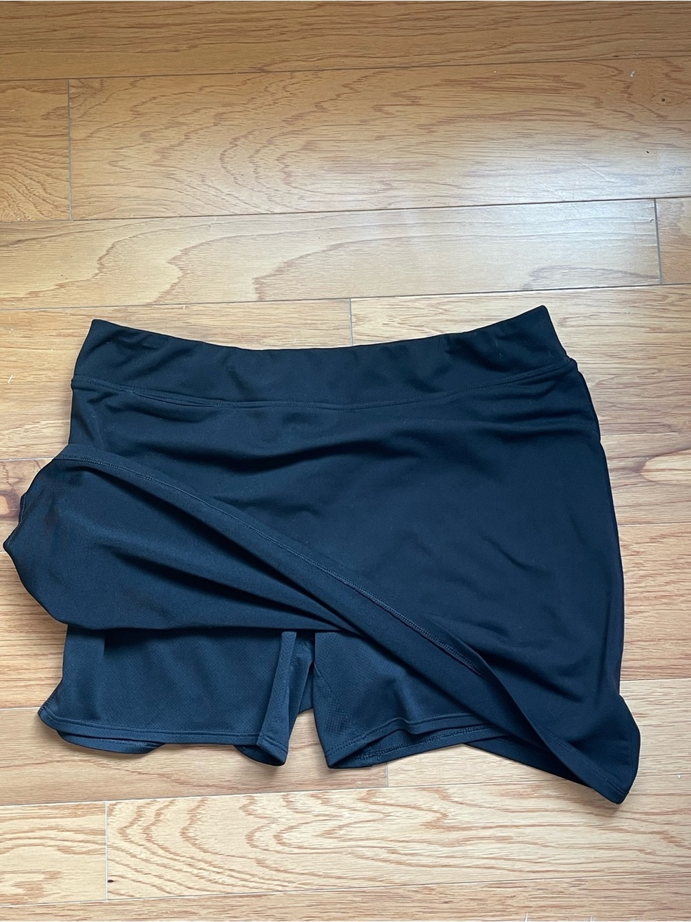 Adidas ClimaLite Skort Size 10 Black Tennis Golf Built-In Shorts